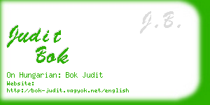 judit bok business card